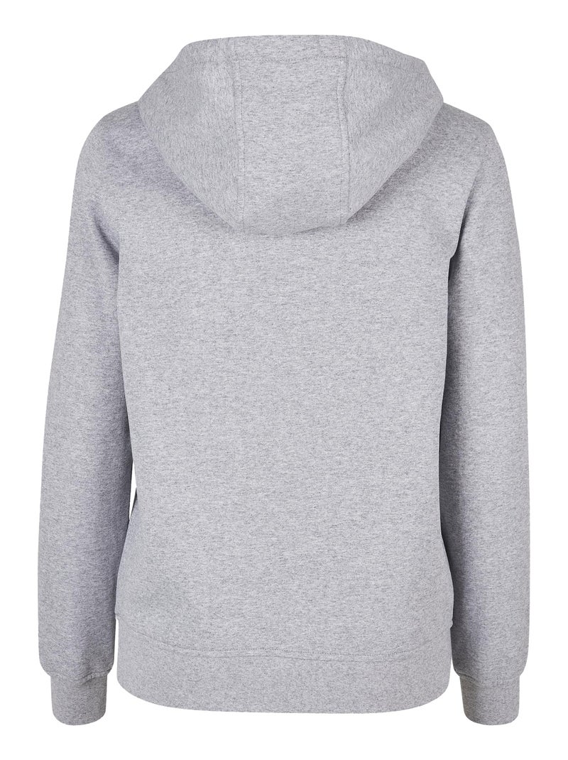 Build Your Brand - Sweat à capuche BASIC Gris chiné - Kiabi