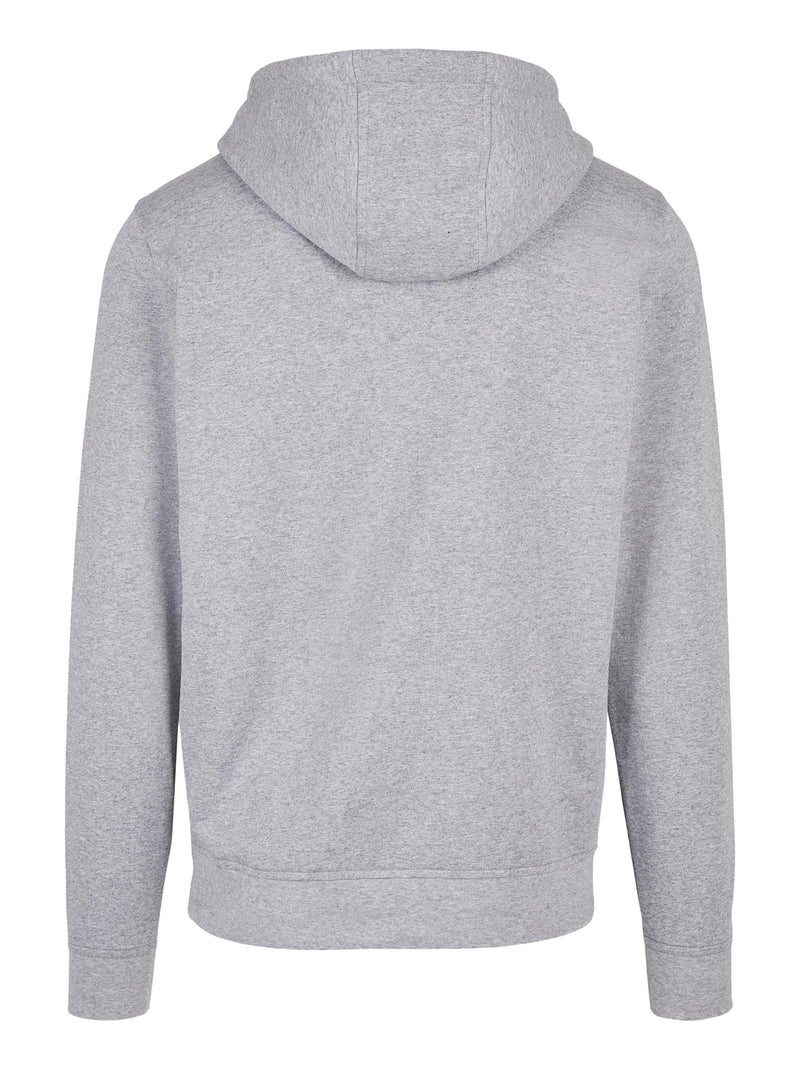 Build Your Brand - Sweat à capuche BASIC Gris chiné - Kiabi