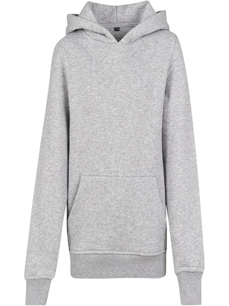 Build Your Brand - Sweat à capuche BASIC Gris chiné - Kiabi