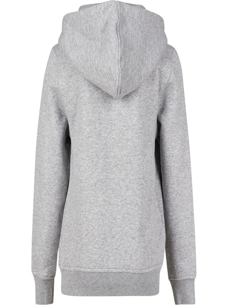 Build Your Brand - Sweat à capuche BASIC Gris chiné - Kiabi