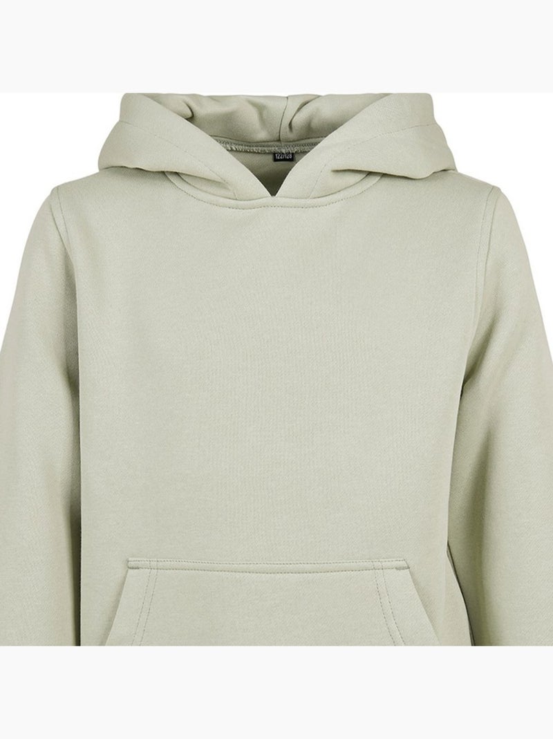 Build Your Brand - Sweat à capuche BASIC Gris Vert Gris - Kiabi