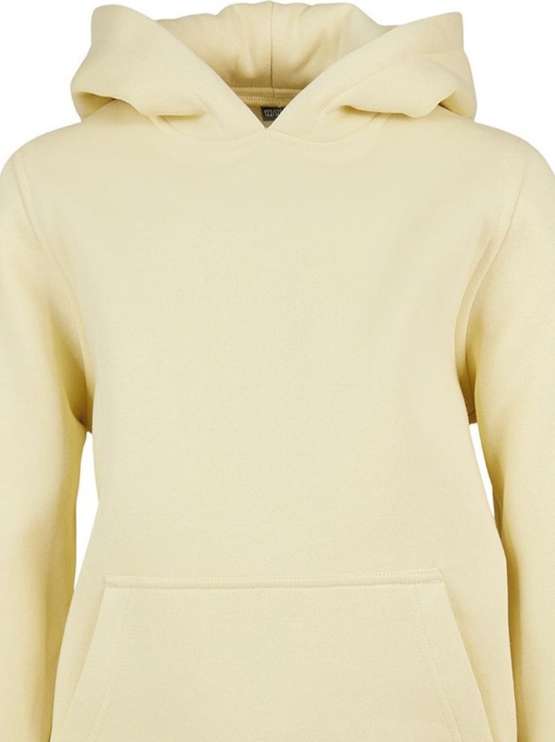 Build Your Brand - Sweat à capuche BASIC Jaune clair - Kiabi