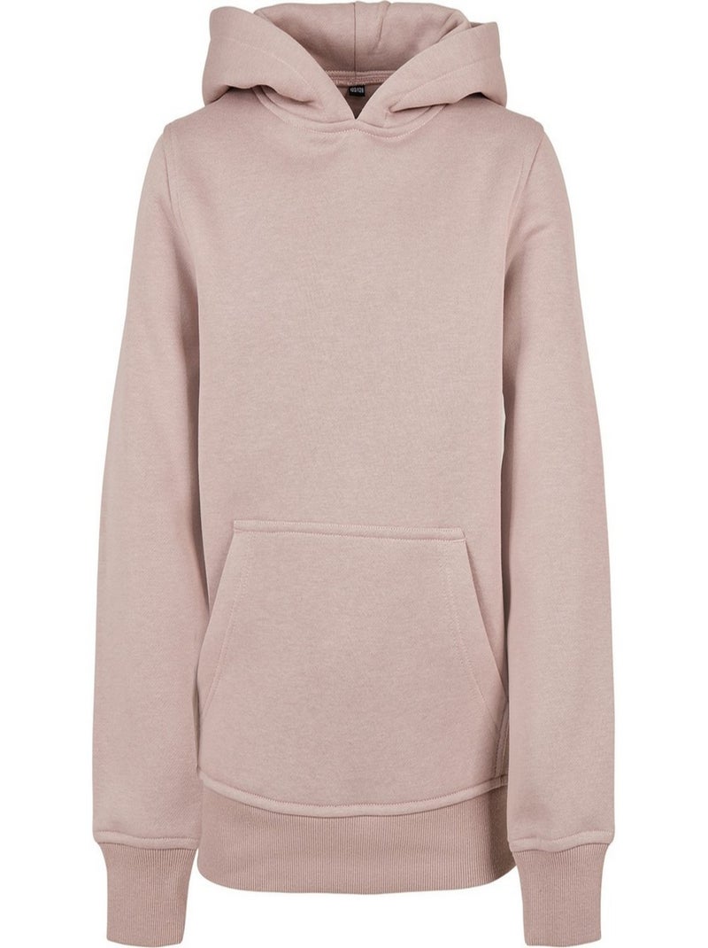 Build Your Brand - Sweat à capuche BASIC Rose pâle - Kiabi