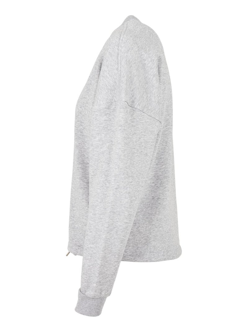Build Your Brand - Sweat à capuche Gris chiné - Kiabi