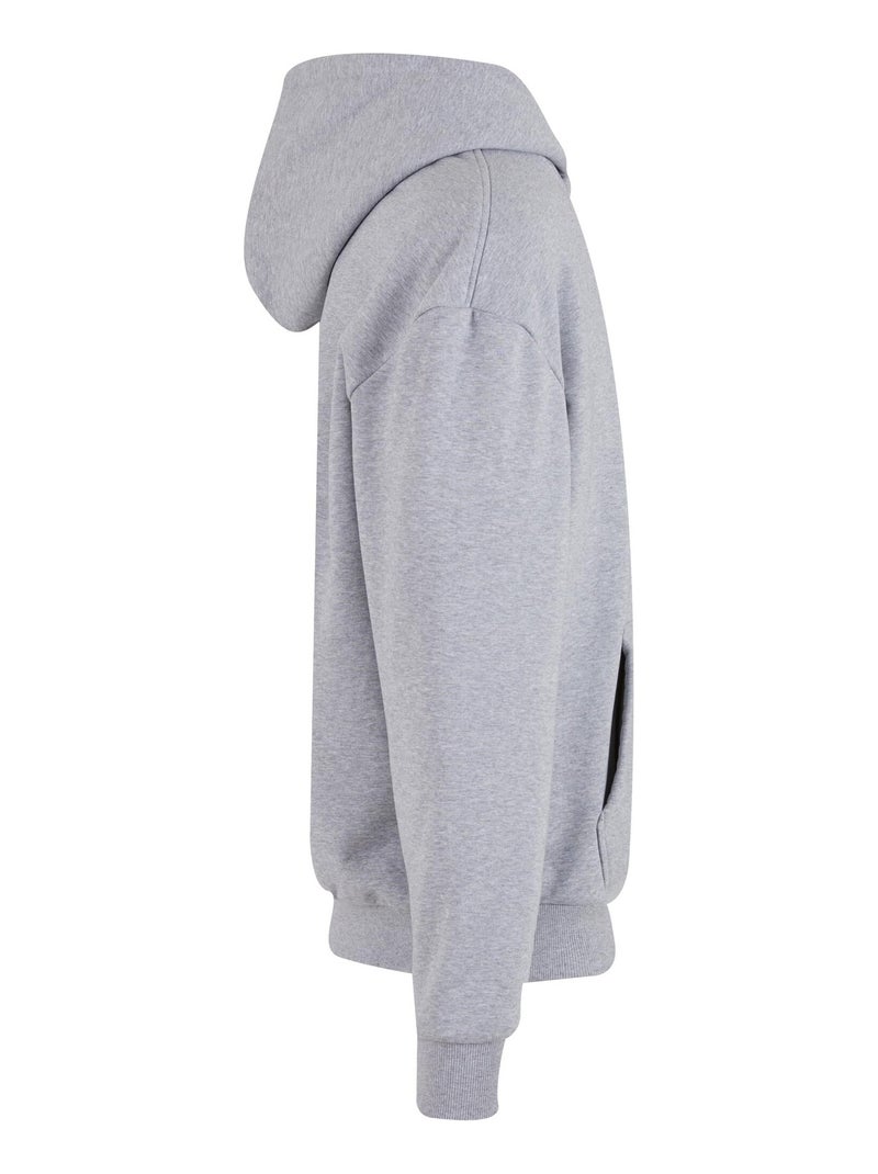 Build Your Brand - Sweat à capuche Gris chiné - Kiabi