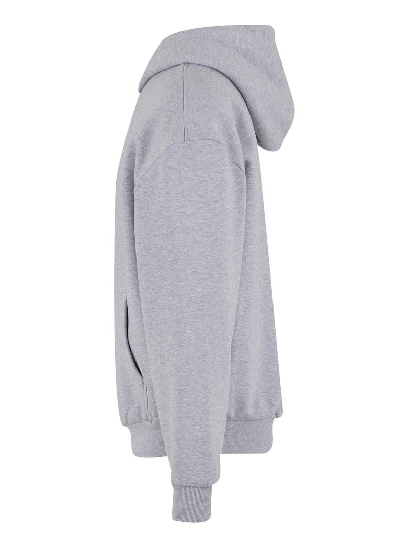 Build Your Brand - Sweat à capuche Gris chiné - Kiabi