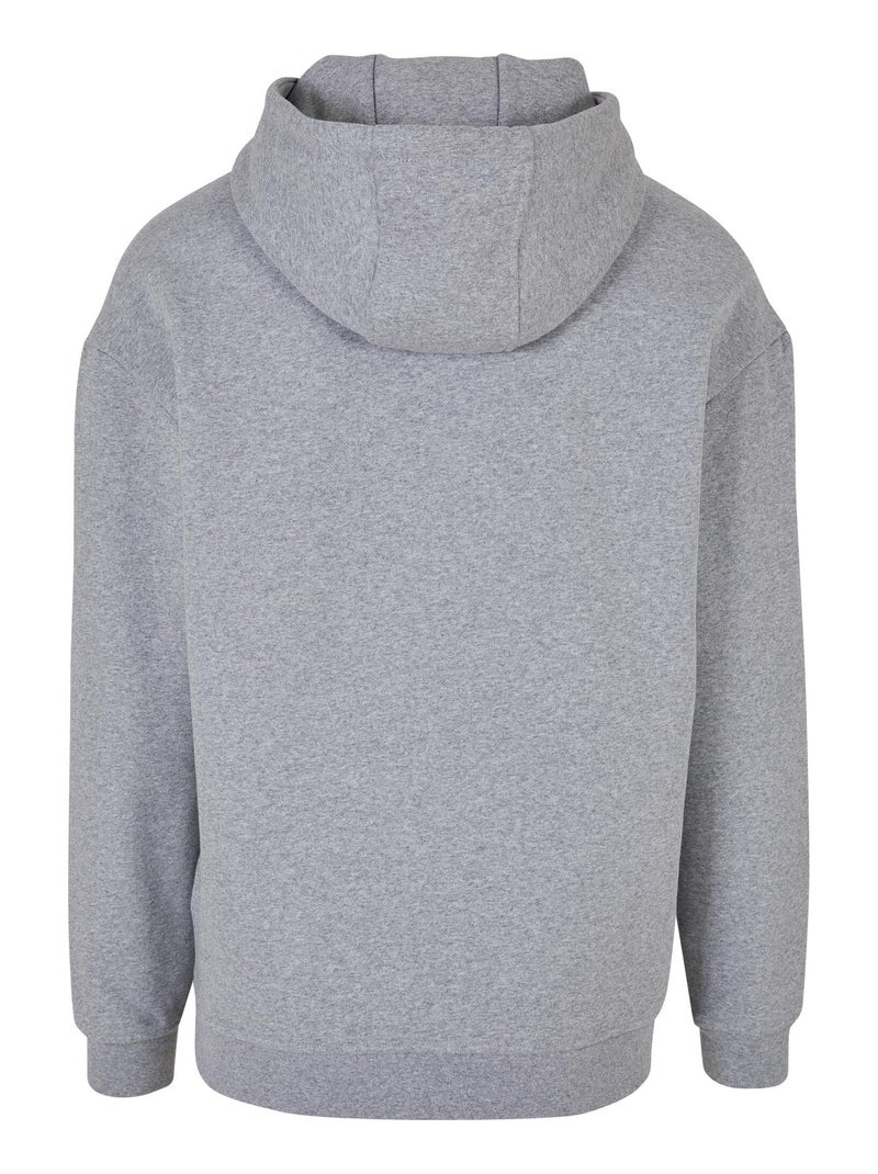 Build Your Brand - Sweat à capuche Gris chiné - Kiabi