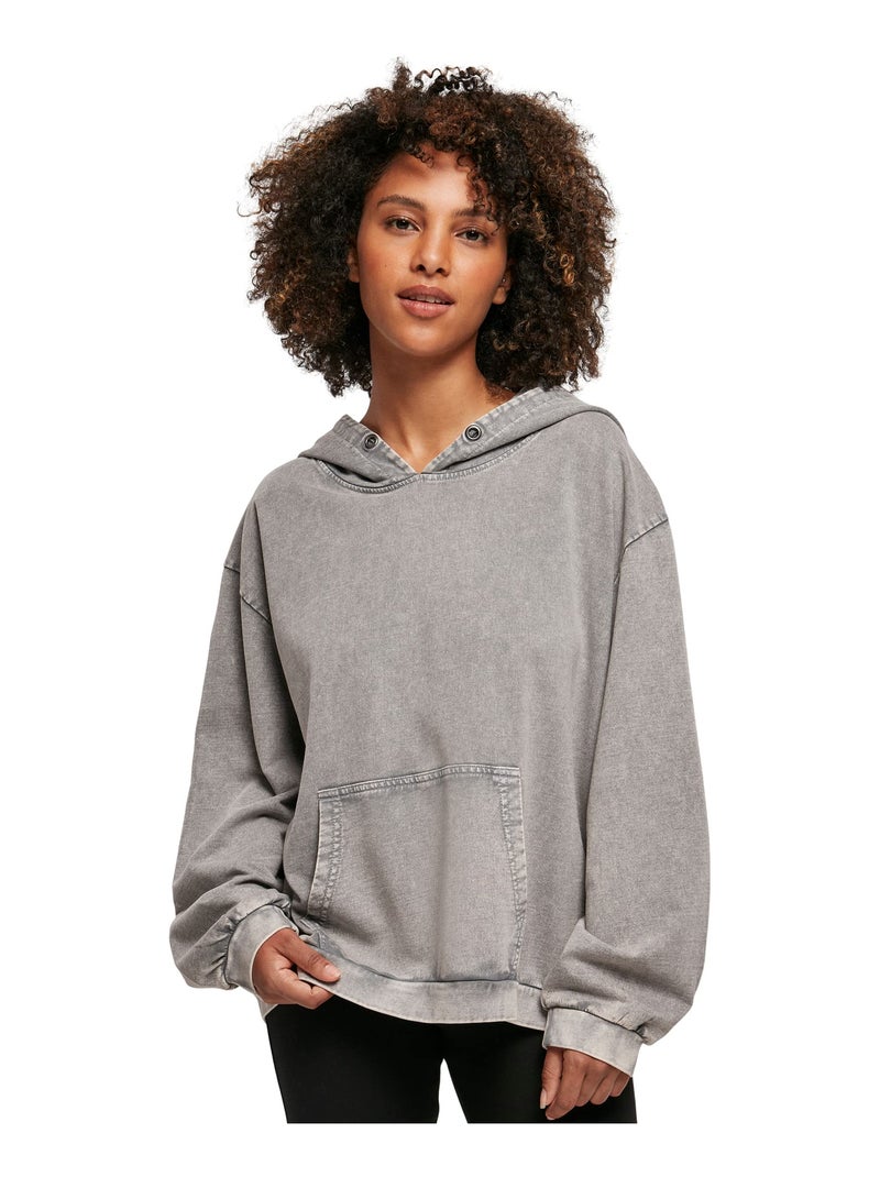 Build Your Brand - Sweat à capuche Gris Gris anthracite - Kiabi