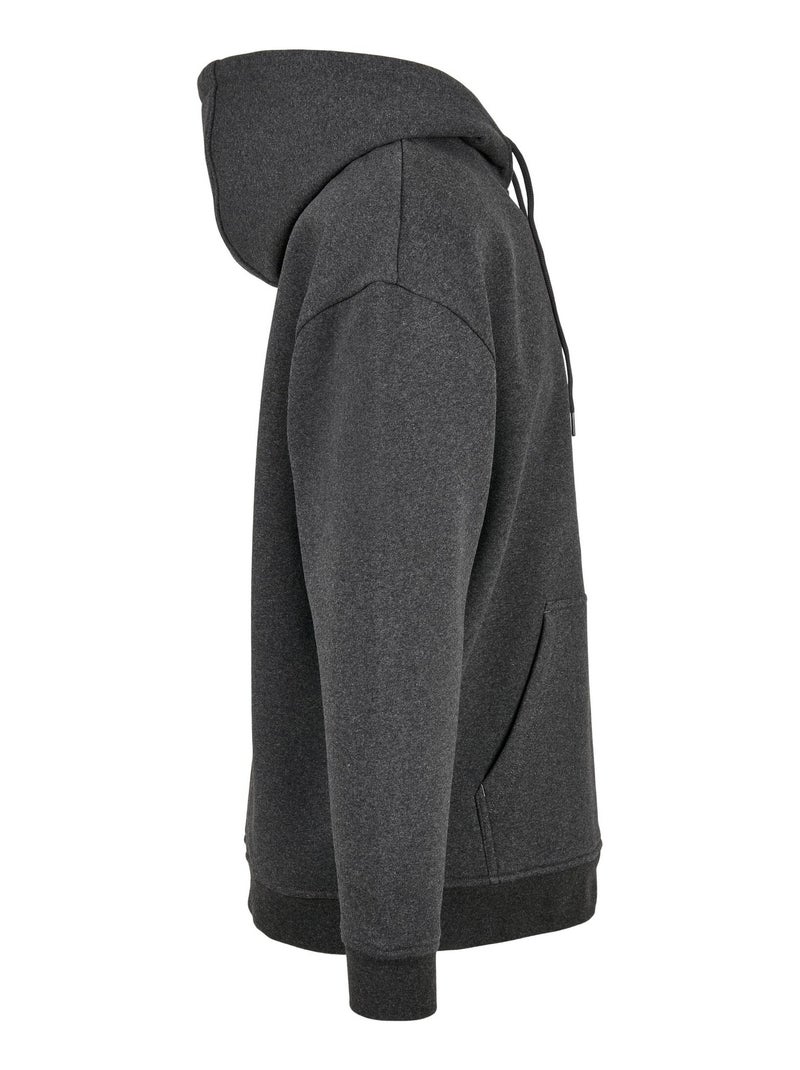 Build Your Brand - Sweat à capuche Gris Noir - Kiabi