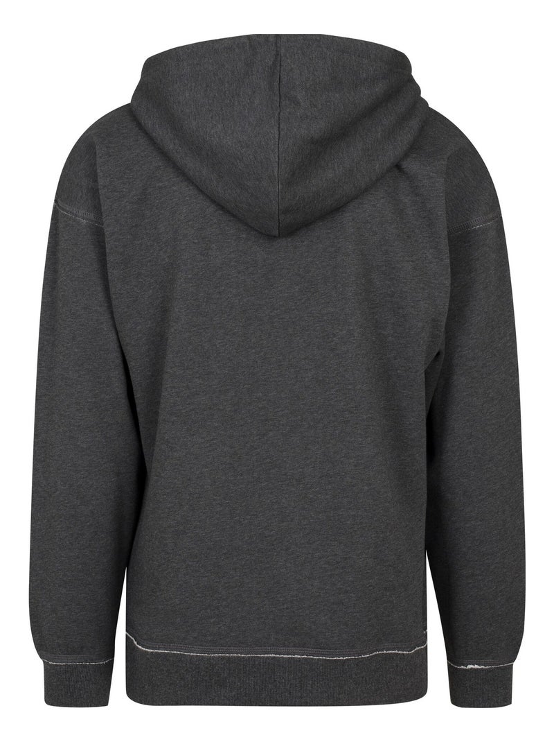 Build Your Brand - Sweat à capuche Gris Noir - Kiabi