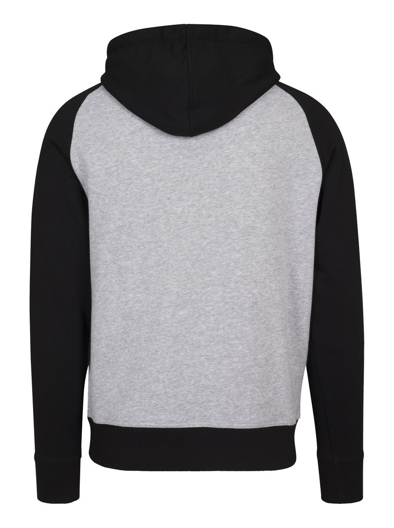 Build Your Brand - Sweat à capuche Gris Noir Noir - Kiabi