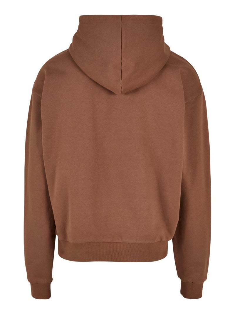 Build Your Brand - Sweat à capuche Orange corail - Kiabi