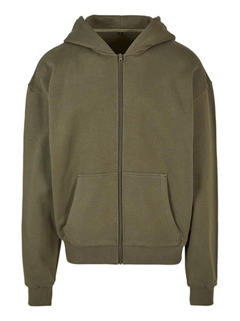 Build Your Brand - Sweat à capuche Vert olive - Kiabi