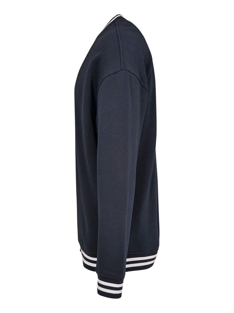 Build Your Brand - Sweat COLLEGE Bleu Bleu marine Blanc - Kiabi