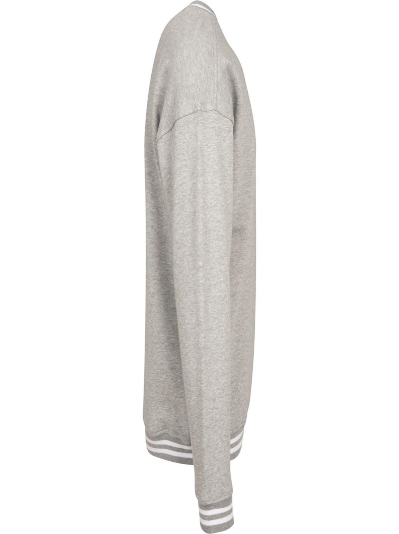 Build Your Brand - Sweat COLLEGE Gris Blanc - Kiabi
