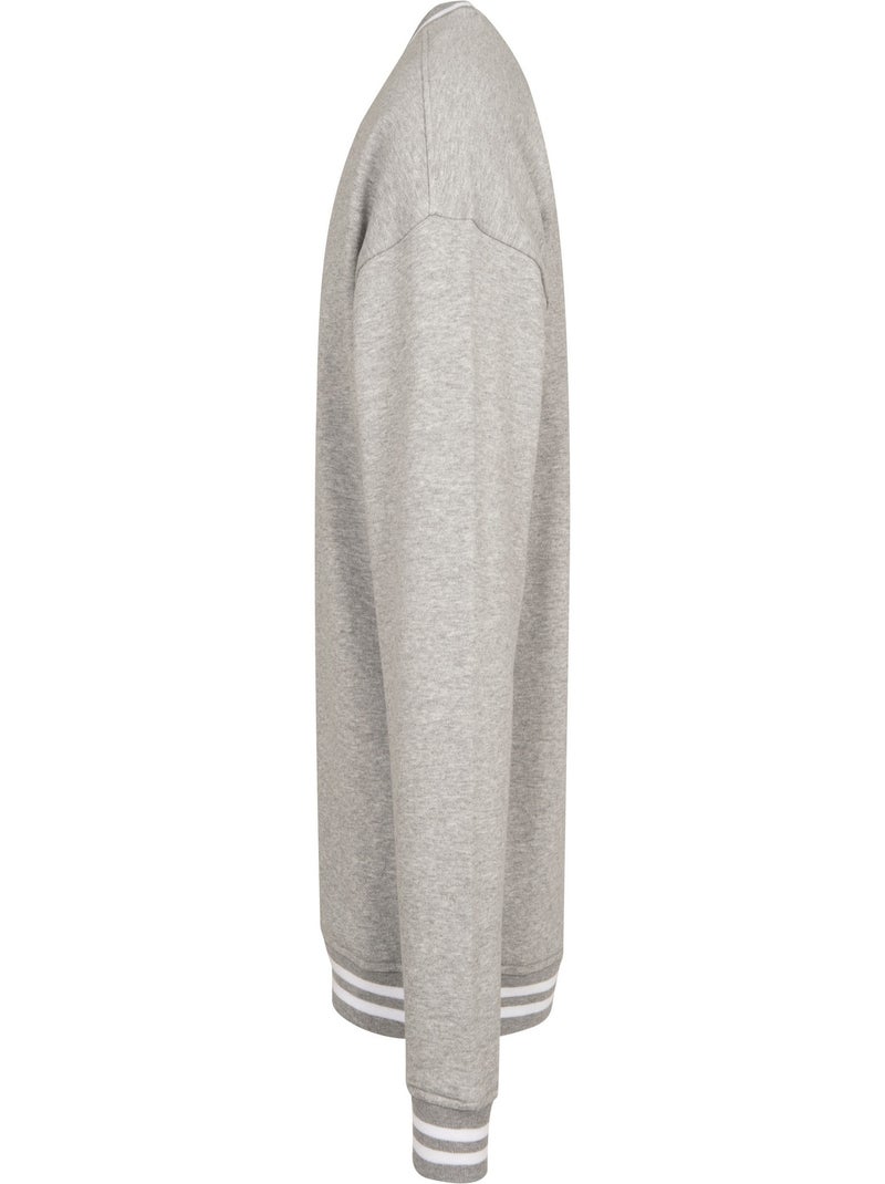 Build Your Brand - Sweat COLLEGE Gris Blanc - Kiabi