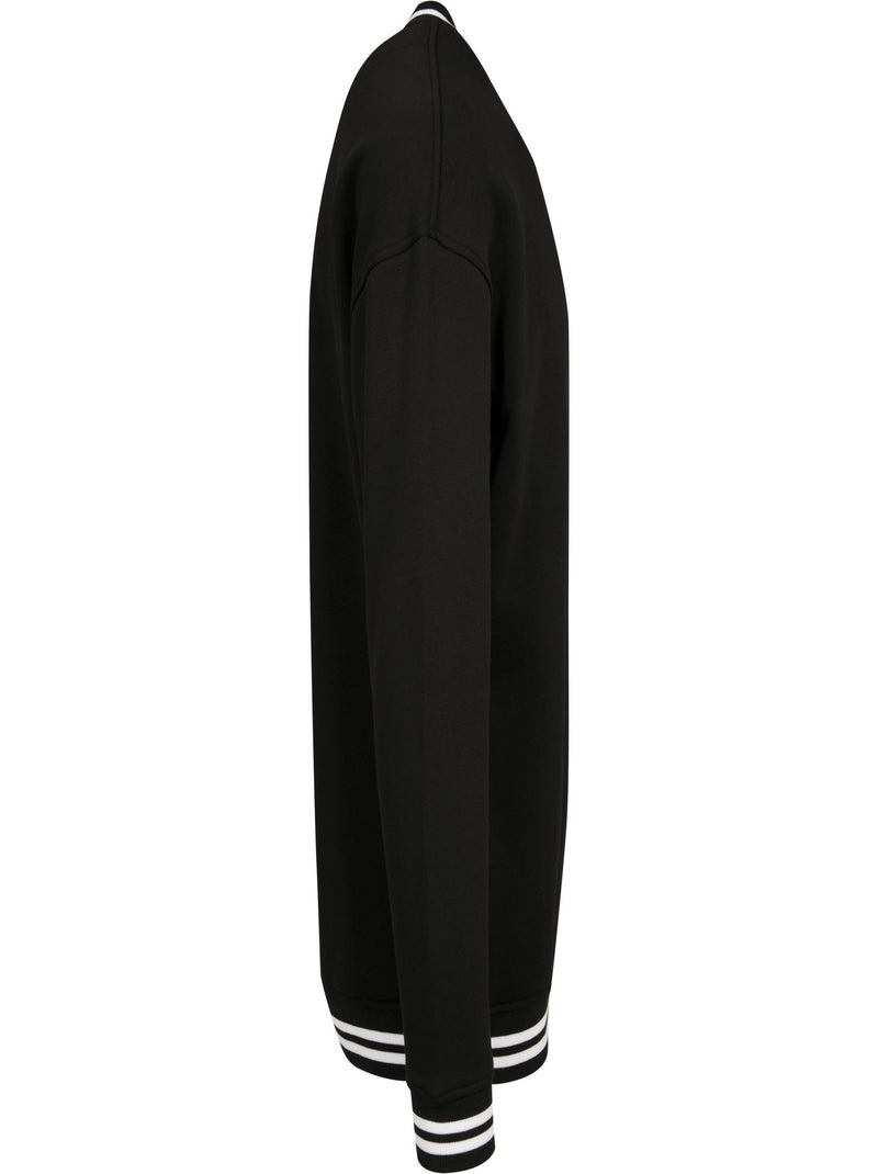 Build Your Brand - Sweat COLLEGE Noir Blanc - Kiabi