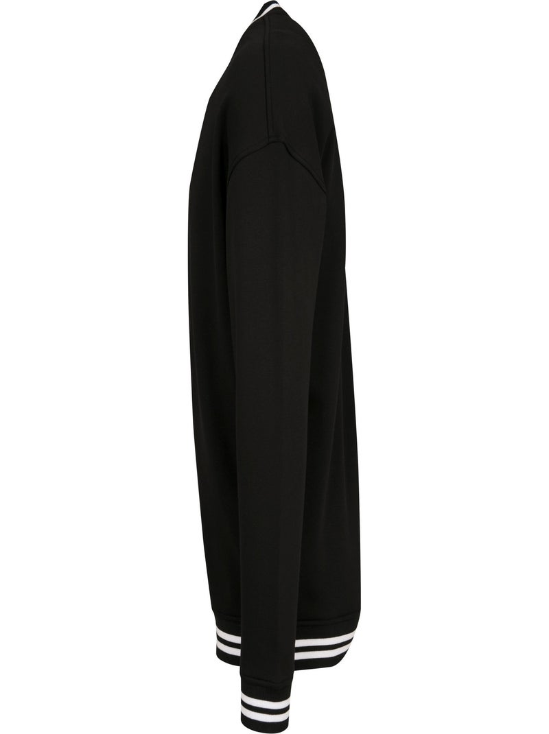 Build Your Brand - Sweat COLLEGE Noir Blanc - Kiabi