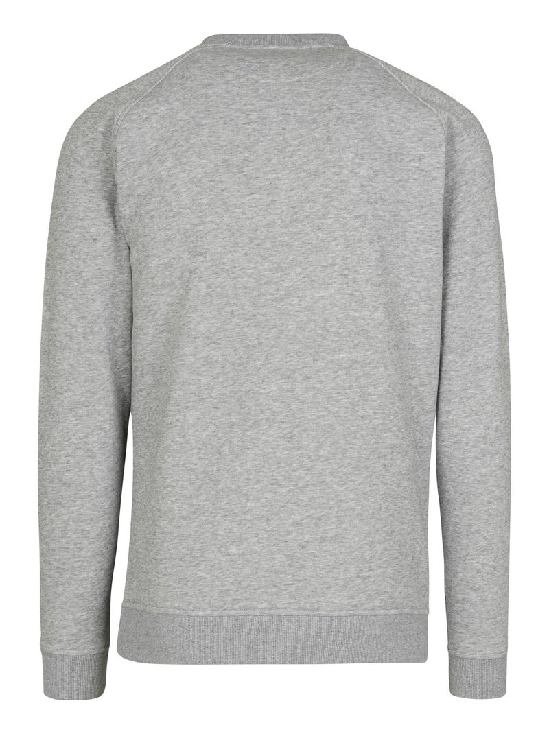 Build Your Brand - Sweat manches raglan Gris chiné - Kiabi