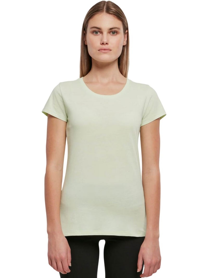 Build Your Brand - T-shirt BASIC Blanc Vert clair Gris - Kiabi