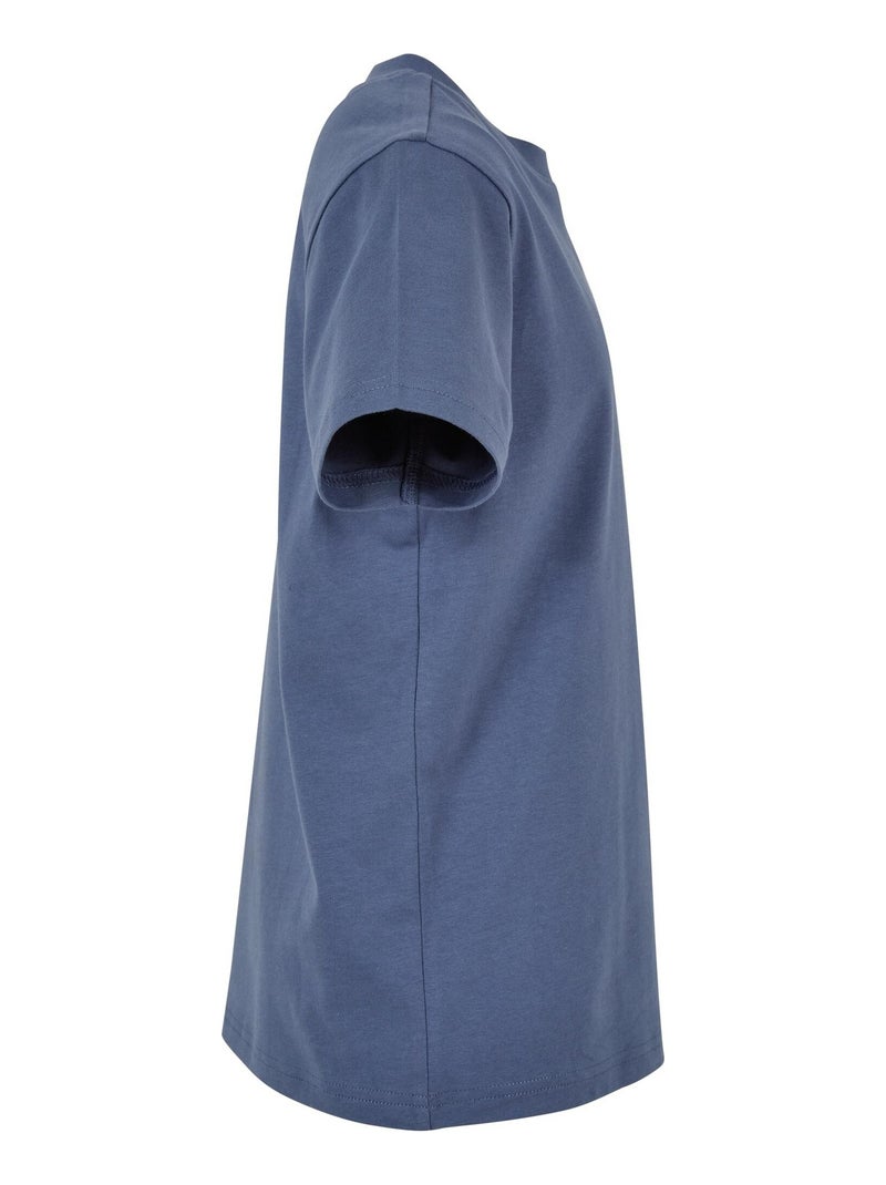 Build Your Brand - T-shirt BASIC Bleu - Kiabi