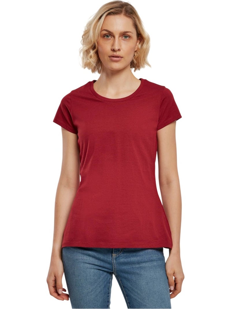 Build Your Brand - T-shirt BASIC Bordeaux - Kiabi