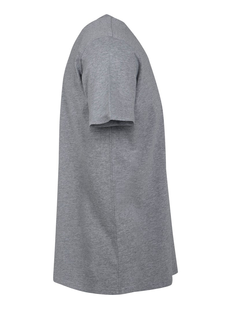 Build Your Brand - T-shirt BASIC Gris chiné - Kiabi