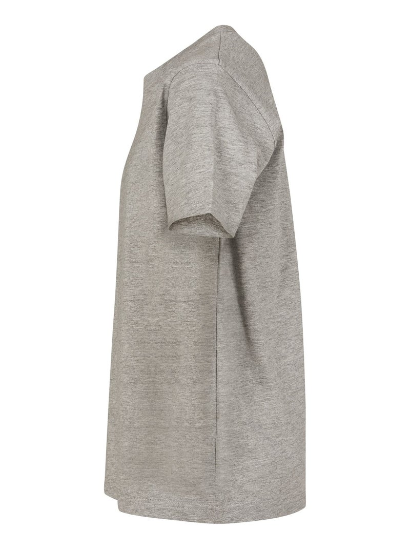 Build Your Brand - T-shirt BASIC Gris chiné - Kiabi