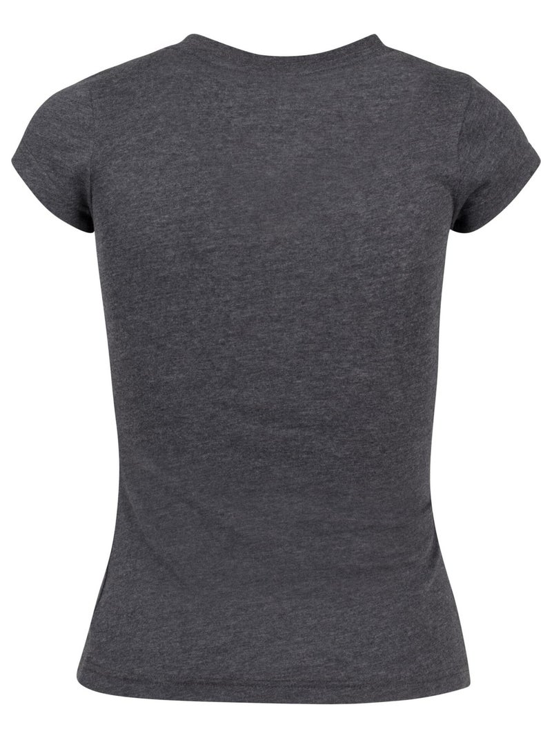 Build Your Brand - T-shirt BASIC Gris Noir - Kiabi