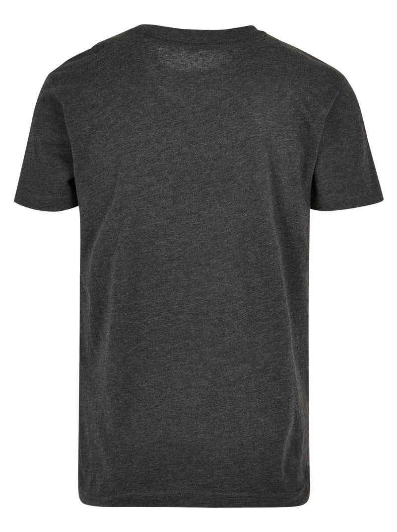 Build Your Brand - T-shirt BASIC Gris Noir - Kiabi