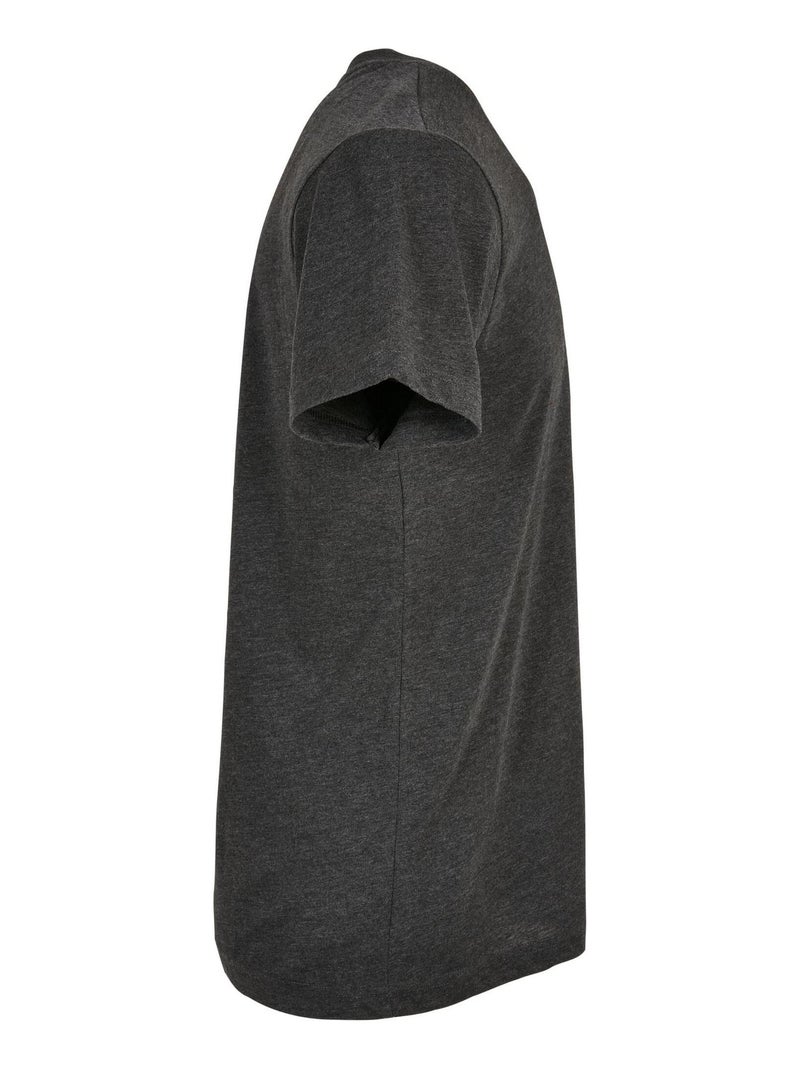 Build Your Brand - T-shirt BASIC Gris Noir - Kiabi