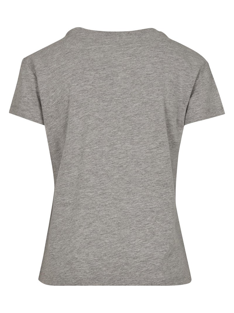 Build Your Brand - T-shirt BOX Gris chiné - Kiabi