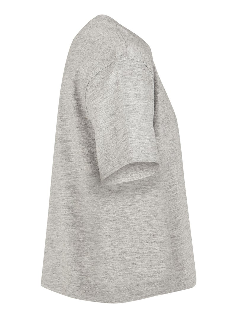 Build Your Brand - T-shirt court Gris chiné - Kiabi