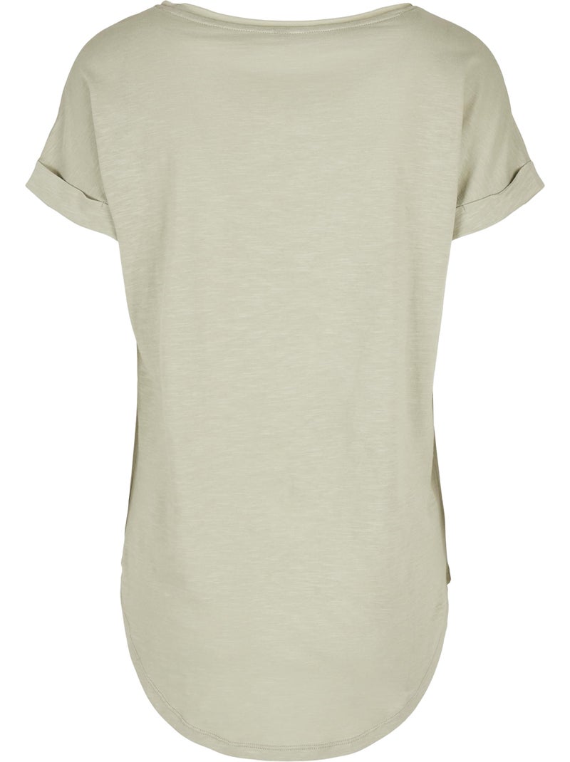 Build Your Brand - T-shirt Gris Vert Gris - Kiabi