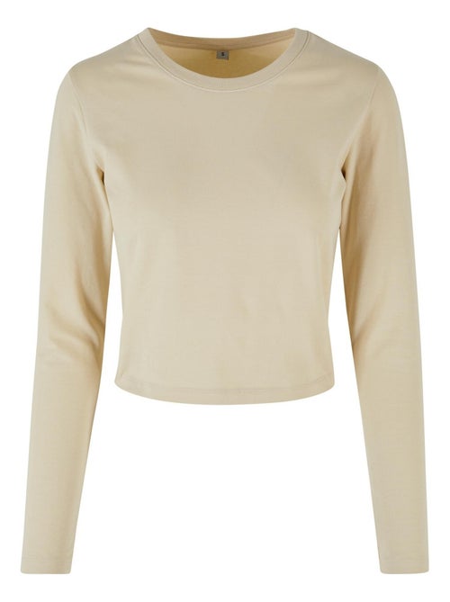 Build Your Brand - T-shirt manches longues motif/style Courte - Kiabi