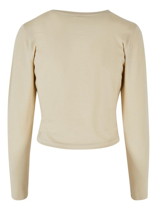 Build Your Brand - T-shirt manches longues motif/style Courte - Kiabi