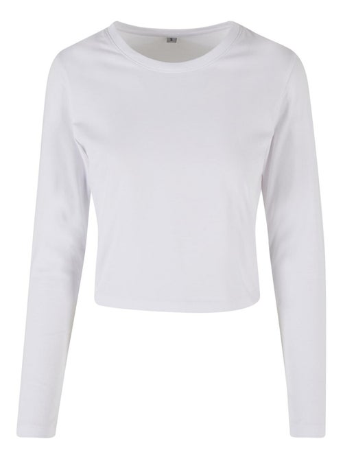 Build Your Brand - T-shirt manches longues motif/style Courte - Kiabi