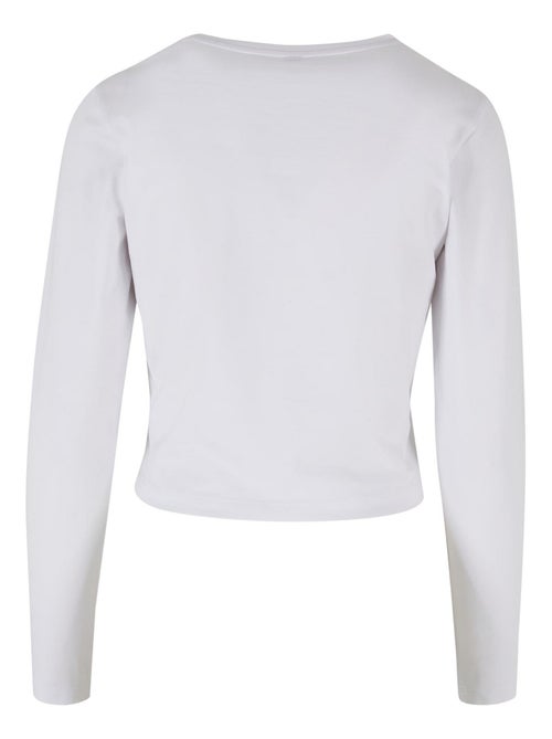 Build Your Brand - T-shirt manches longues motif/style Courte - Kiabi
