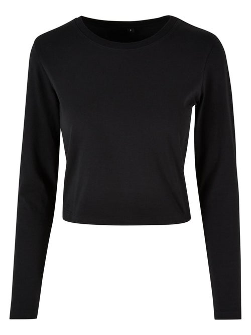 Build Your Brand - T-shirt manches longues motif/style Courte - Kiabi