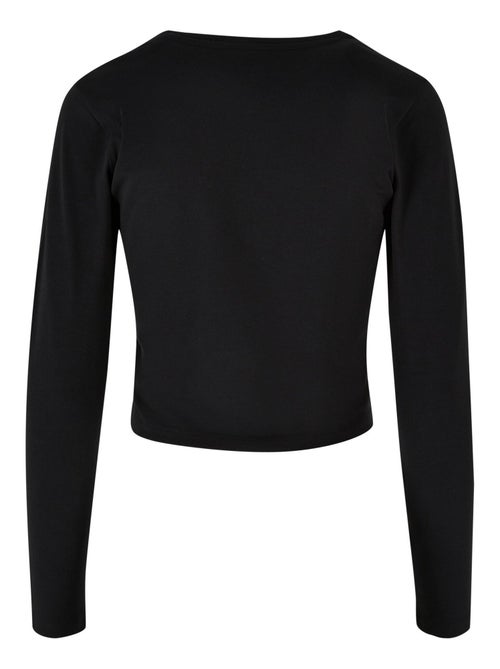 Build Your Brand - T-shirt manches longues motif/style Courte - Kiabi