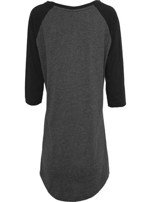 Build Your Brand - T-shirt manches ¾ motif/style Contrasté - Kiabi