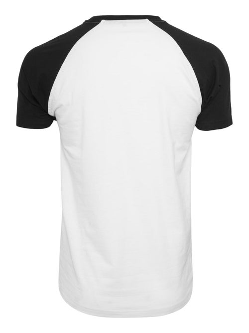 Build Your Brand - T-shirt manches raglan motif/style Contrasté - Kiabi