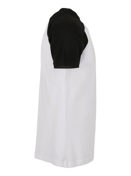 Build Your Brand - T-shirt manches raglan motif/style Contrasté - Kiabi