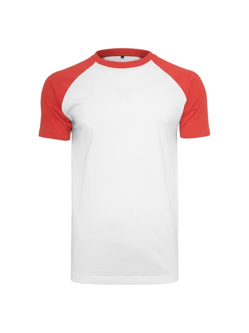 Build Your Brand - T-shirt manches raglan motif/style Contrasté - Kiabi