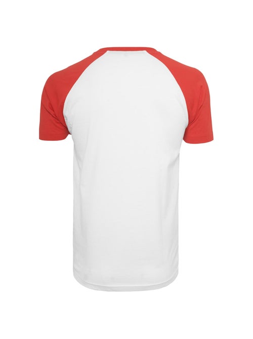 Build Your Brand - T-shirt manches raglan motif/style Contrasté - Kiabi