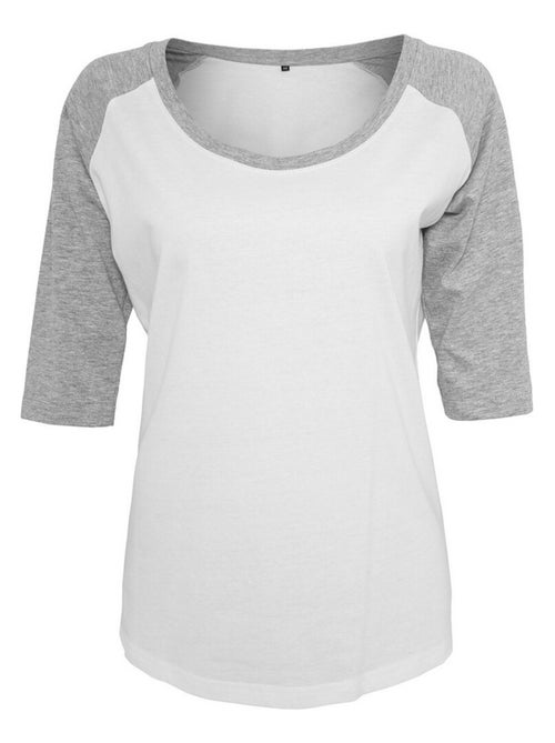Build Your Brand - T-shirt manches raglan - Kiabi