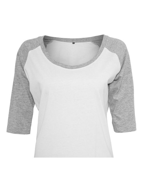 Build Your Brand - T-shirt manches raglan - Kiabi