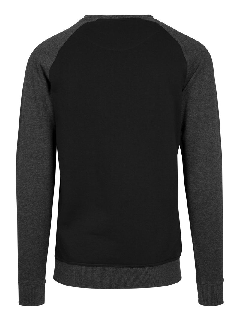 Build Your Brand - T-shirt manches raglan Noir - Kiabi