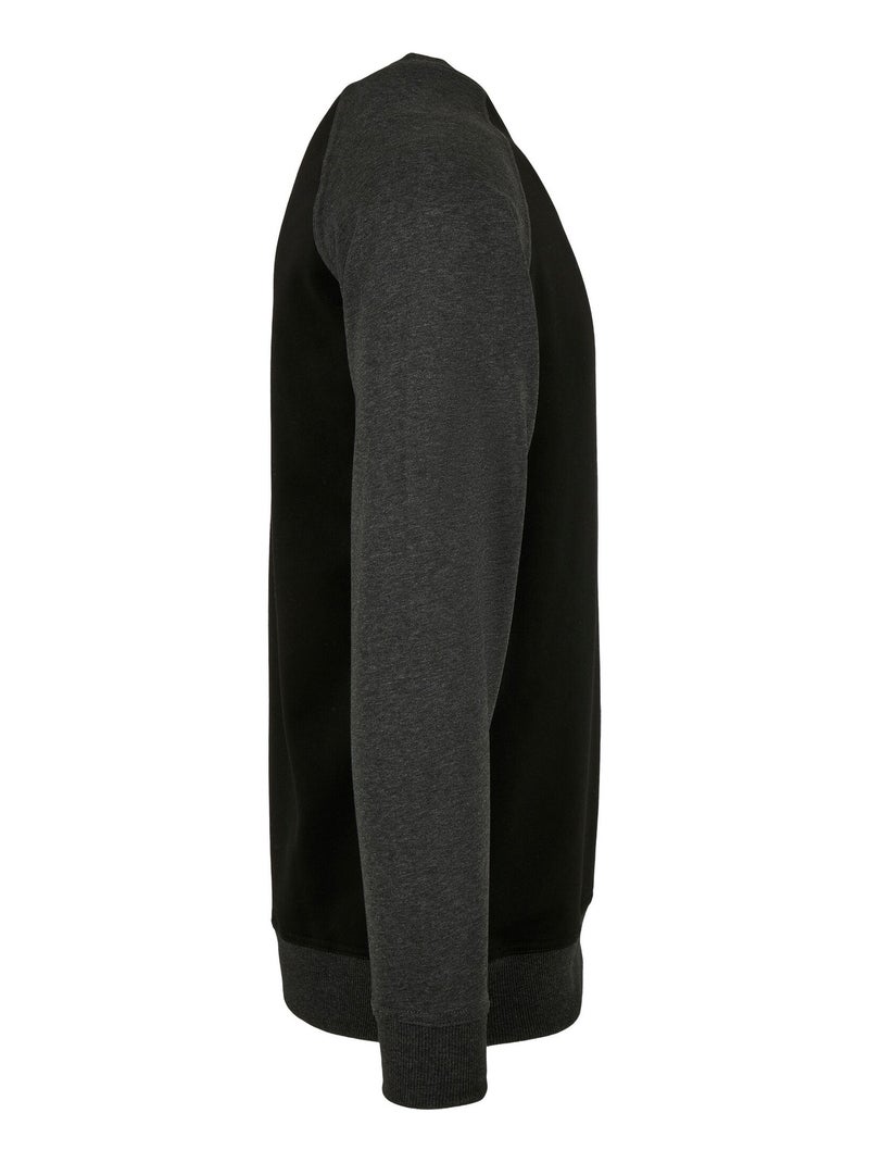 Build Your Brand - T-shirt manches raglan Noir - Kiabi