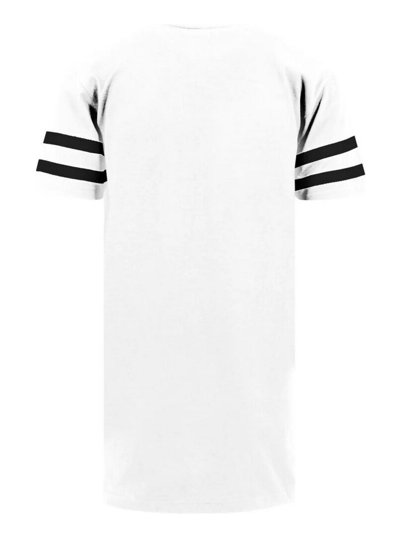 Build Your Brand - T-shirt motif/style à rayures Blanc - Kiabi